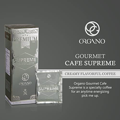 ORGANO Cafe Supreme 100% Ganoderma Lucidum with Ginseng (20 Sachets)