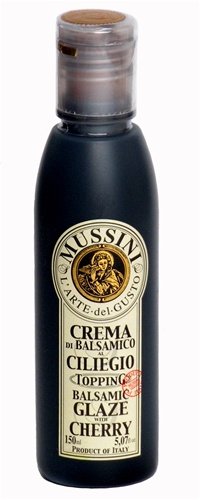 Italian Natural Flavored Cherry Balsamic Glaze From Mussini 5.1 Ounces