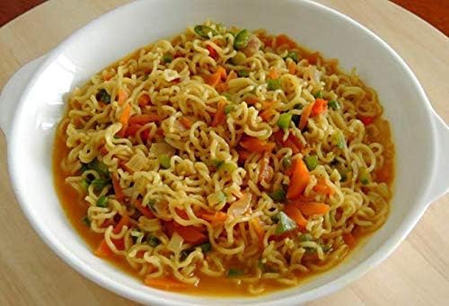 Instant 2 Minute Chow Noodles - CURRY Flavor with Seasonings (2x 5 PACKS) So Delicious Meal Mild Spicy Curry Noodles