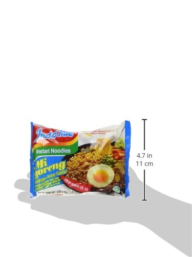 Indo Mie Mi Goreng Fried Noodles Barbeque Chicken 3 Ounce (Pack of 30)