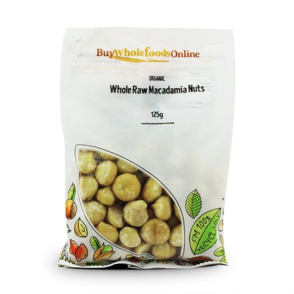 Buy Whole Foods Organic Whole Raw Macadamia Nuts (125g)