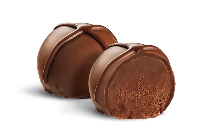 Signature Holiday Truffles (15 Pieces) – Red Box – Vegan Allergy-Friendly Kosher – Dairy Free Peanut Free Tree Nut Free Egg Free Soy Free Gluten Free Sesame Free – No Artificial Colors or Flav