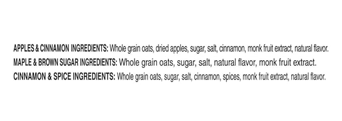 Instant Oatmeal Lower Sugar 3 Flavor Variety Pack 52 Count. Custom Bundled by MOOCHI
