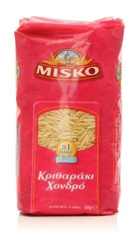Misko - Greek Orzo Pasta [Risoni Large] (4)- 17.6 oz. Pkgs.