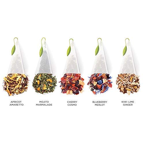 Tea Forte Premium Presentation Box Gift Set Sampler 20 Count Assorted Blends Individually Wrapped Handcrafted Pyramid Infuser Bags Herbal Retreat Tea