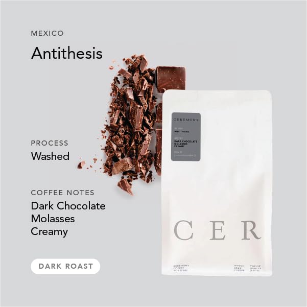 Ceremony Coffee Roasters - House Coffees Roast Variety Pack - Specialty Whole Bean Antithesis Synthesis &amp Thesis Blends- 3 x 12oz bags (Whole Bean)