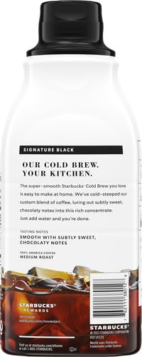 Starbucks Cold Brew Coffee ConcentrateSignature Black Iced Coffee32 fl oz(Pack of 5)