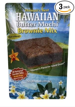 Hawaii's Best Hawaiian Butter Mochi Brownie Mix (Pack of 3)