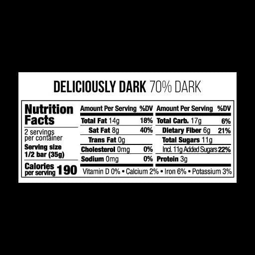 Taza Chocolate Organic Amaze Bar 70% Stone Ground Deliciously Dark 2.5 Ounce (10 Count) Vegan