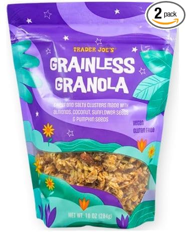 2-Pack Grainless Granola Grain-Free Goodness – No oats no grains—just crunchy nuts seeds and coconut flakes for pure flavor.