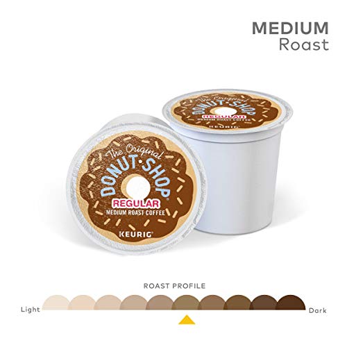 The Original Donut Shop Regular Single-Serve Keurig K-Cup Pods Medium Roast Coffee 144 Count (6 Boxes of 24 Pods)