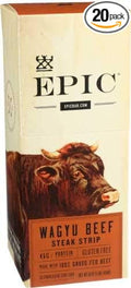 Epic Wagyu Beef Steak Strip Gluten Free 0.8 Ounces (Pack Of 20)