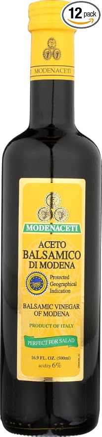 Modenaceti Vinegar Balsamic 16.9 OZ (Pack of 12) ( Value Bulk Multi-pack)