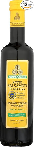Modenaceti Vinegar Balsamic 16.9 OZ (Pack of 12) ( Value Bulk Multi-pack)