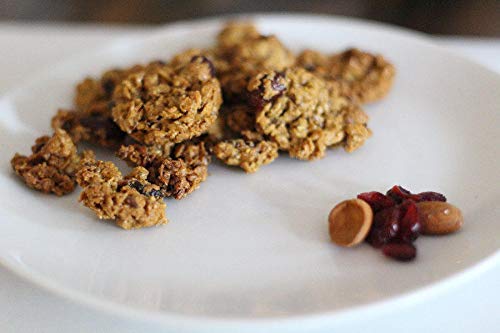 Crazy Monkey Baking | Wheat Free Granola | 100% Whole Grain | All Natural Ingredients | 4 Packs of 7.5 Ounce Resealable Bags | White Chocolate Cranberry