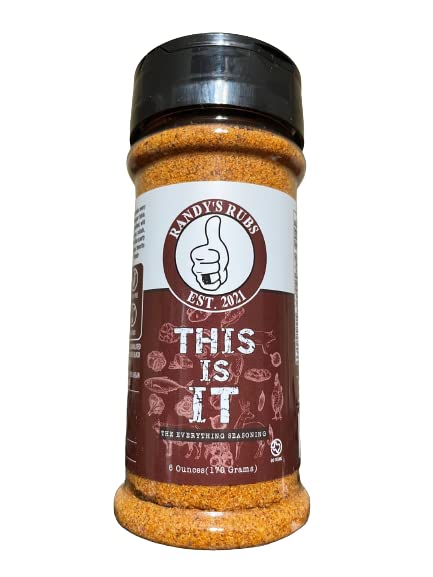 All Purpose Seasoning Bundle with Randy's Rubs Seasoning including THIS IS IT The Everything Seasoning (One 6 Ounce Shaker) GLUTEN FREE SUGAR FREE and GET THE NET Blackened Seasoning (One 6 Ounce Sha