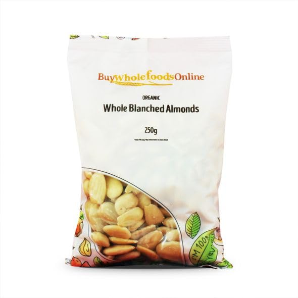 Buy Whole Foods Organic Whole Blanched Almonds (250g)