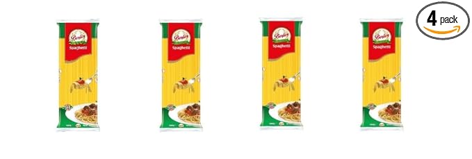 Spaghetti Pasta ByBesler 70% Durum Wheat Semolina 16 Oz Pack of 4