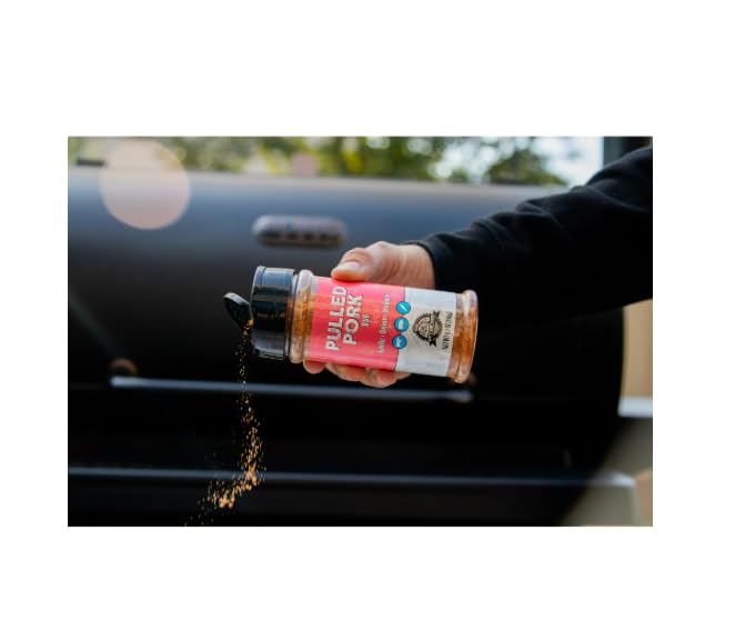 Pit Boss Pulled Pork Rub 6.5 oz 2-Pack with Bonus Seasoning Gluten Free No MSG Garlic and Onion Blend