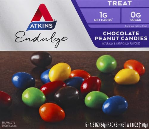 Atkins Endulge Chocolate Peanut Candies Dessert Favorite 0g Sugar 20 Count