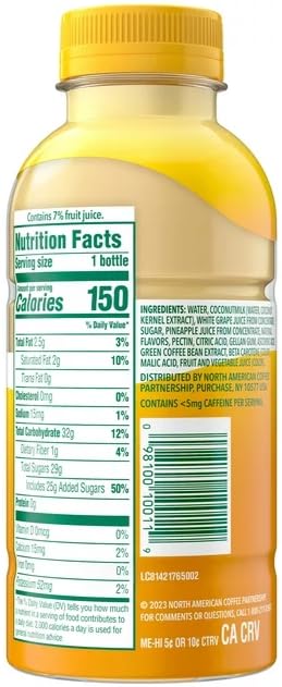 Dunkin' Original Iced Bottled Coffee Drink 13.7 fl oz + King Combos QR Code and (Drink Paradaise (3 Count))