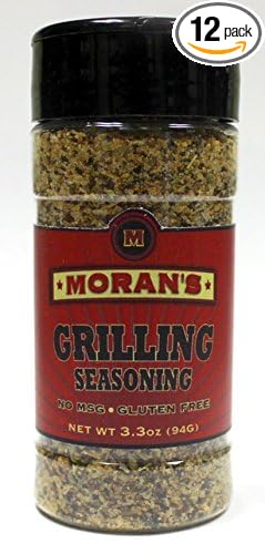 Moran's Grilling Seasoning Twelve - 3.3oz pack. All Natural No MSG Gluten Free.