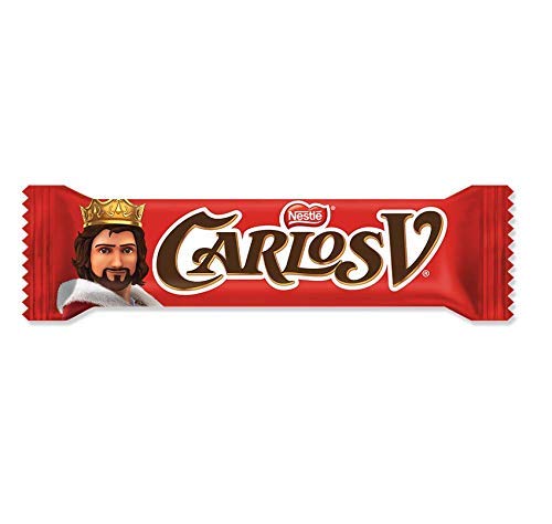 Carlos V Milk Chocolate 27 Pack 20g Each Authentic Mexican Candy with Free Chocolate Kinder Bar Included