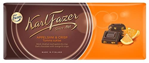 Karl Fazer Chocolate 180g-200g (Pack of 10) - Pick Any 10 bars from 14 Flavors Finnish Chocolate