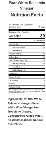 Pear White Balsamic Vinegar