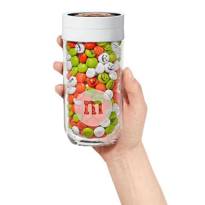 M&ampM’S Halloween Jar Unique Halloween Jar filled with Pre-Designed M&ampM’S Candies