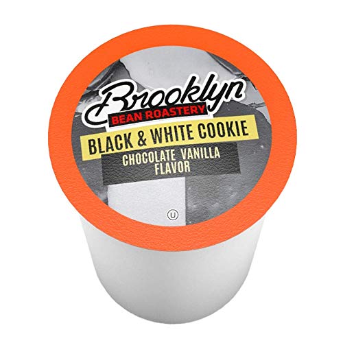 Brooklyn Beans Black and White Cookie Coffee Pods - Compatible with Keurig K Cup Brewers Including 2.0 Machines 40 Count Dessert-Inspired