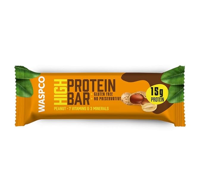 (12 Count) Protein Bars PEANUTS Gluten Free with 15g Protein and 2g Sugar 50G