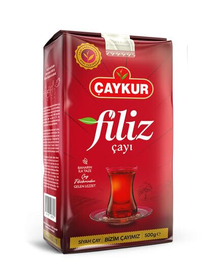 ÇAYKUR Premium Turkish Black Tea Bundle Filiz Caycicegi Altinbas &amp Rize Traditional Loose Leaf Black Tea Set of 4 each 500g / 17.6 Oz