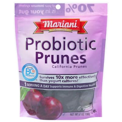 Mariani Probiotic Pitted Prunes 7 oz (Pack of 12)