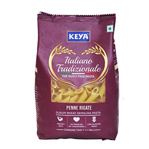 METREY Durum Wheat Pasta Combo | Penne Rigate Pasta x 1 Conchiglie Shell Pasta x 1 | Pack of 2 x 500 Gm