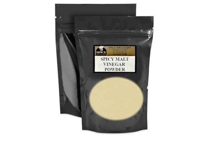 Spicy Malt Vinegar Powder by Spice Specialist - 1 lb. Bag - KOSHER (Small &amp Bulk options available)