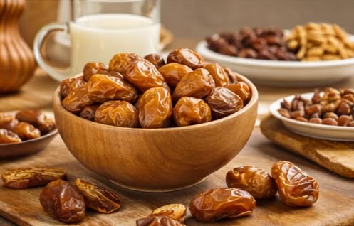 Royal Sukkari Dates from Al Madinah Saudi Arabia – Premium Soft &amp Moist Whole Dates Naturally Sweet Family Size Box for Ramadan Gifting &amp Daily Enjoyment (1.5 kg)