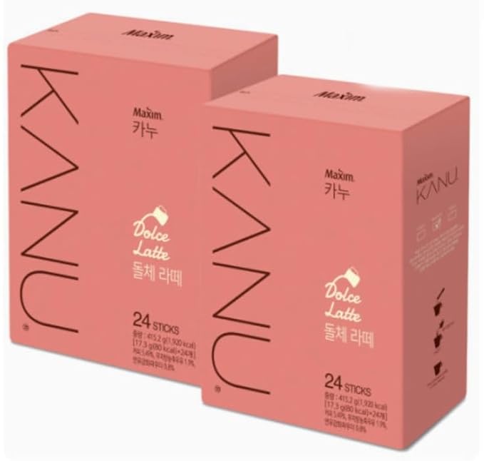 Kanu Maxim Instant Coffee Dolce Latte(24stick x 2)
