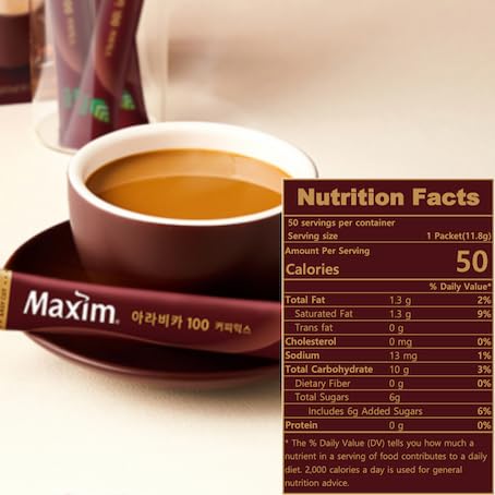 Instant Coffee Maxim Mocha Gold Mild Coffee Mix 12g x 50 Sticks (50T Arabica 100 Coffee Mix)