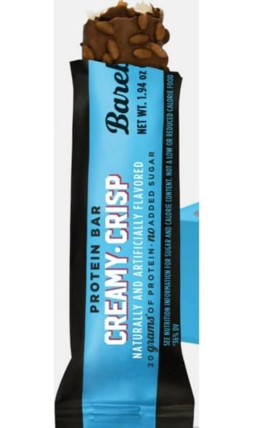 NEW FLAVORS Barebels Protein Bars Variety Pack – Creamy Crisp &amp Peanut Butter 20g Protein Low Sugar 1.9oz Bars 8-Count