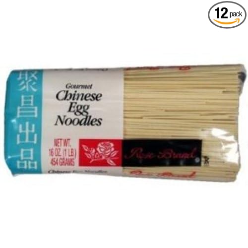 Rose Chinese Egg Noodles 16 Ounce (Pack of 12)