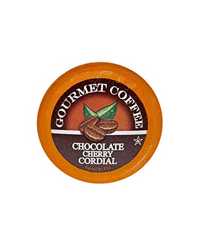 Chocolate Cherry Cordial Flavored Coffee Pods - 35 Count Gourmet Single Serve Cups Compatible with Keurig Brewers - Rich Fruity Medium Roast