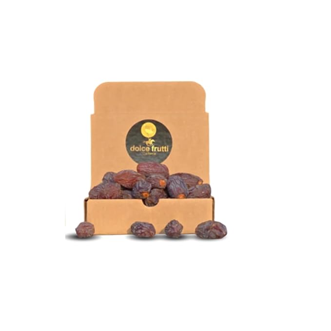 Ramadan Family Dates &amp Nuts Box – 8 Lbs (2 Lbs Each of Premium Barhi &amp Medjool Dates Raw Shelled Pistachios Almonds) – Iftar &amp Suhoor Healthy Snack Ramadan Gift Pack for Families