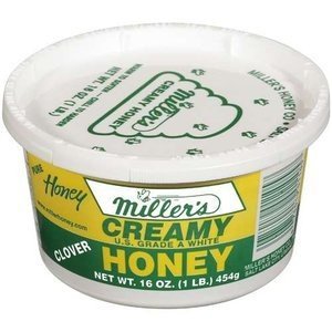 Miller's Creamy Clover Honey Spread 16oz Tub (Pack of 3)