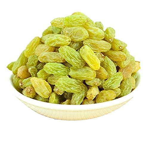 Elly Nuts Green Afgani Raisins |Hari Kismish 250 gms | Dried Green Raisins |Seedless Green Raisins Routine Diet - Dry Fruit [Jar Pack]