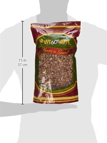 Raw Red skin Peanuts  USA Grown (Unsalted) 5LB Bag Bulk (80oz) - We Got Nuts