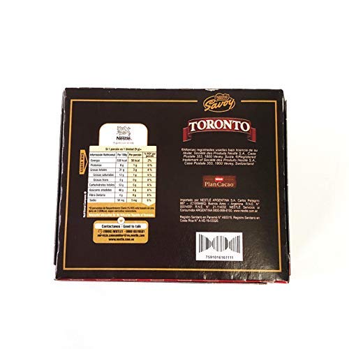 Nestle Savoy Toronto Chocolate Covered Hazelnut Savoy 36 Unit NET Wt 324g