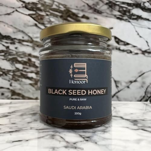 Honoor Premium Honey Bundle – Royal Sidr Honey 200g + Black Seed Honey 200g | Raw Unpasteurized Natural &amp Unfiltered