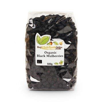 Buy Whole Foods Organic Black Mulberries (500g)