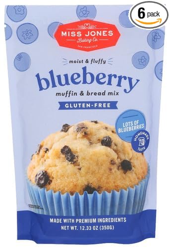 Miss Jones Baki NG Co Bread Mix Blueberry 12.35 oz (Pack of 6)